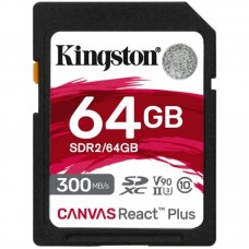 Карта пам'яті Kingston SD  64GB  C10 UHS-II U3 R300/W260MB/s Карта пам'яті Kingston SD  64GB  C10 UHS-II U3 R300/W260MB/s