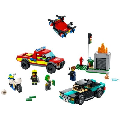 Конструктор LEGO City Пожежна рятувальна служба і поліцейське переслідування