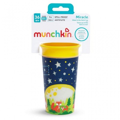 Поїльник-непроливайка Munchkin Miracle 360 Glow 266 мл жовтий (21193.02)