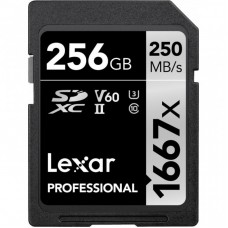 Карта пам'яті Lexar 256GB SDXC class 10 UHS-II U3 V60 1667x Professional (LSD256CB1667) Карта пам'яті Lexar 256GB SDXC class 10 UHS-II U3 V60 1667x Professional (LSD256CB1667)
