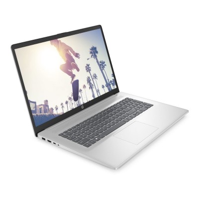 Ноутбук HP 17-cn3009ua 17.3&quot; FHD IPS AG, Intel i3-N305, 8GB, F256GB, UMA, DOS, сріблястий