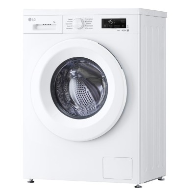 Пральна машина LG фронтальна, 7кг, 1200, A, 44см, дисплей, пара, інвертор, білий