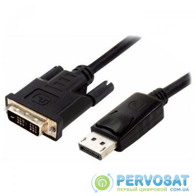 Кабель мультимедийный Display Port to DVI 24+1pin 1.8m (DVI-D) Atcom (9504)