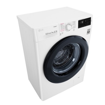 Пральна машина з фронт. завант. LG F2J5HS6W, 7кг, 1200, A+++-10%, Пара, глибина 45см, Дисплей, Білий