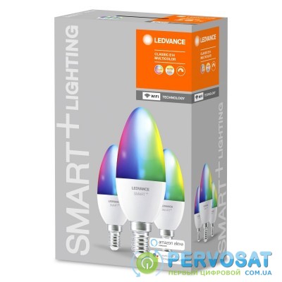 Набір ламп світлодіодних 3шт LEDVANCE (OSRAM) LEDSMART+ WiFi B40 5W (470Lm) 2700-6500K + RGB E14 дімміруємих