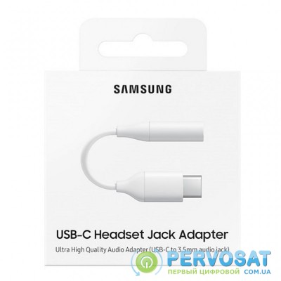 Переходник Type-C to 3.5mm Audio Adapter (White) Samsung (EE-UC10JUWRGRU)