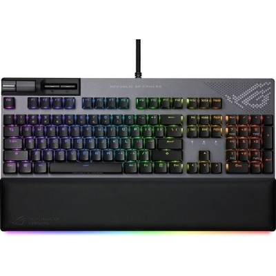 Клавіатура ASUS ROG Strix Flare II Animate RGB 113key NX Red USB RU Black