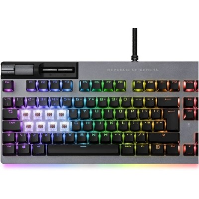 Клавіатура ASUS ROG Strix Flare II Animate RGB 113key NX Red USB RU Black