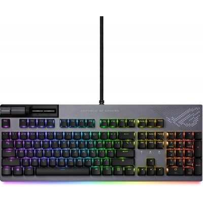 Клавіатура ASUS ROG Strix Flare II Animate RGB 113key NX Red USB RU Black