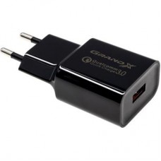 Зарядний пристрій Grand-X QС3.0 + cable USB -> micro USB, Cu, 1m (CH-350BM) Зарядний пристрій Grand-X QС3.0 + cable USB -> micro USB, Cu, 1m (CH-350BM)