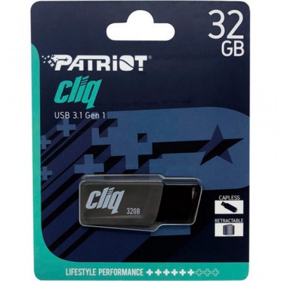 USB флеш накопичувач Patriot 32GB ST-Lifestyle Cliq Grey USB 3.1 (PSF32GCL3USB)