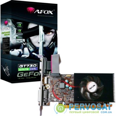Відеокарта AFOX Geforce GT730 4GB DDR3 128Bit DVI-HDMI-VGA Low profile