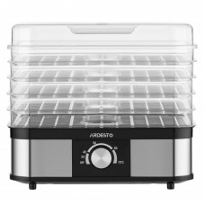 Сушарка для продуктів Ardesto 245Вт, піддонів - 5x3см, макс - 70°С, пластик, чорний+нерж Сушарка для продуктів Ardesto 245Вт, піддонів - 5x3см, макс - 70°С, пластик, чорний+нерж
