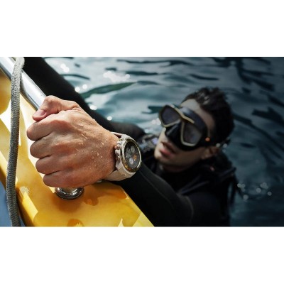 Смарт-годинник Mibro GS Explorer 48мм, 1.32", 466x466, AMOLED, BT 5.3, Dual-band GPS, 10 ATM, пісочно-білий