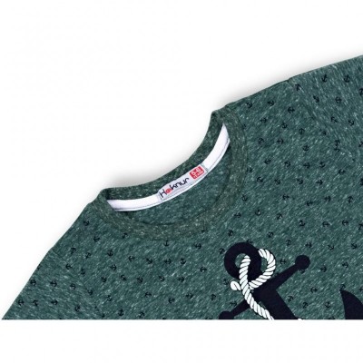 Футболка дитяча Haknur з якорем (6577-110B-green)