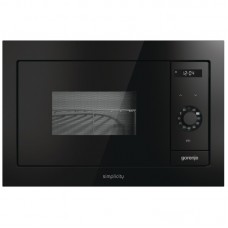 Мікрохвильова піч Gorenje вбудовувана Simplicity, 23л, міх. управл., 900Вт, гриль, дисплей, чорний Мікрохвильова піч Gorenje вбудовувана Simplicity, 23л, міх. управл., 900Вт, гриль, дисплей, чорний