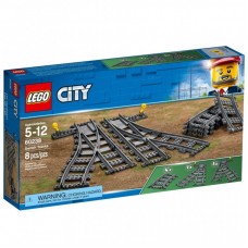 Конструктор LEGO City Залізничні стрілки 8 деталей (60238) Конструктор LEGO City Залізничні стрілки 8 деталей (60238)