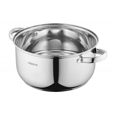 Каструля Ardesto Gemini Gourmet, скляна кришка, 5.2 л, нержавіюча сталь