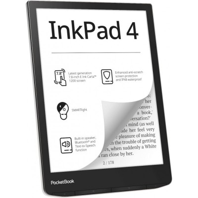 Электронная книга PocketBook 743G InkPad 4, Stardust Silver