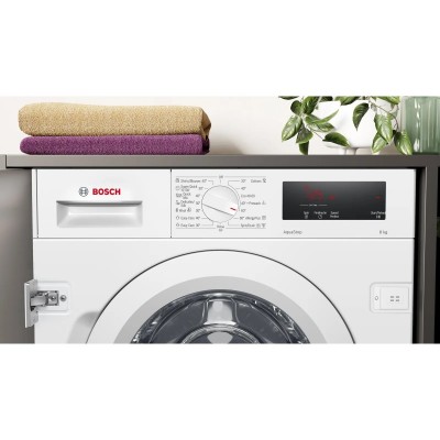 Пральна машина Bosch вбудовувана фронтальна, 8кг, 1200, C, 55см, дисплей, білий