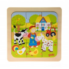 Пазл дерев'яний goki Ферма 57499-1 Пазл дерев'яний goki Ферма 57499-1