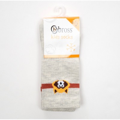 Носки Bross с махровой ступней с енотом (23469-6B-gray)