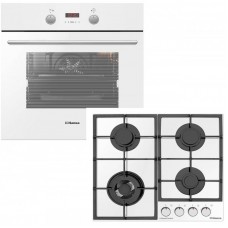 Комплект Hansa (духовка електрична + поверхня газ на склі), білий Комплект Hansa (духовка електрична + поверхня газ на склі), білий