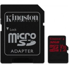 Карта пам'яті Kingston 32GB microSDHC class 10 UHS-I U3 (SDCR/32GB) Карта пам'яті Kingston 32GB microSDHC class 10 UHS-I U3 (SDCR/32GB)
