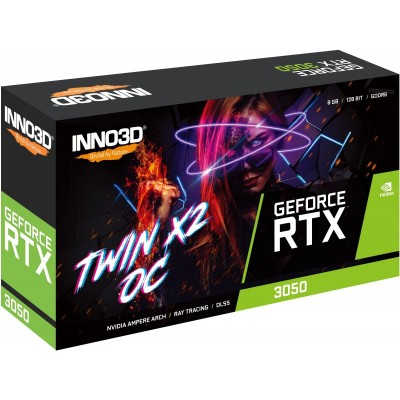 Відеокарта INNO3D GeForce RTX 3050 8GB GDDR6 Twin X2 OC