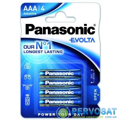 Батарейка PANASONIC LR03 PANASONIC Evolta * 4 (LR03EGE/4BP)
