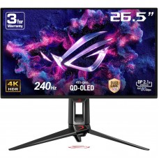 Монітор Asus 26.5" ROG Swift PG27UCDM 2xHDMI, DP, USB-C, 3xUSB, QD-OLED, 3840x2160, 240Hz, 0.03ms, DCI-P3 99%, FreeSync, Pivot, HDR400