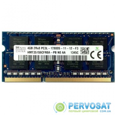 Модуль памяти для ноутбука SoDIMM DDR3L 4GB 1600 MHz Hynix (HMT351S6CFR8A-PB)