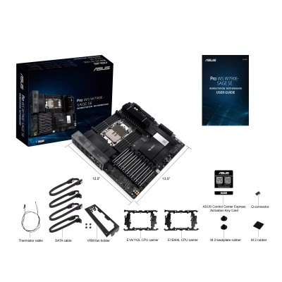 Материнcька плата ASUS PRO WS W790E-SAGE SE s4677 W790 8xDDR5 M.2 D-Sub EEB