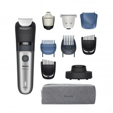Тример Philips Series 7000, для бороди і вусів, акум., сталь, чорно-сріблястий Тример Philips Series 7000, для бороди і вусів, акум., сталь, чорно-сріблястий