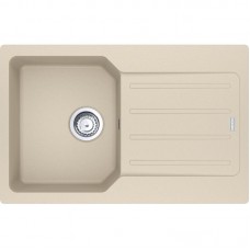 Мийка кухонна Franke City, фраграніт, прямокутник, з крилом, 780х500х190мм, чаша - 1, врізна, оборотна, UCG 611-78, бежевий