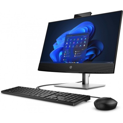 Комп'ютер персональний моноблок HP ProOne 440-G9 23.8" FHD IPS Touch, Intel i5-14500T, 16GB, F512GB, UMA, WiFi, кл+м, 2р, Win11P, чорний