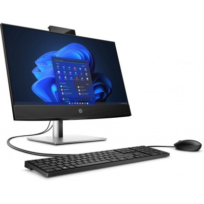 Комп'ютер персональний моноблок HP ProOne 440-G9 23.8" FHD IPS Touch, Intel i5-14500T, 16GB, F512GB, UMA, WiFi, кл+м, 2р, Win11P, чорний