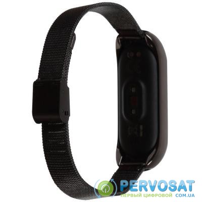 Ремешок для фитнес браслета BeCover Metal для Xiaomi Mi Smart Band 5 Black (705146)