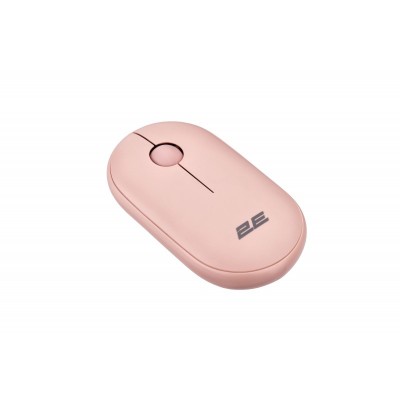 Миша 2E MF300 Silent, WL/BT, рожевий
