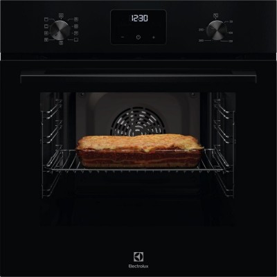 Духова шафа Electrolux електрична, 65л, A, дисплей, конвекція, телескопічні напрямні, чорний