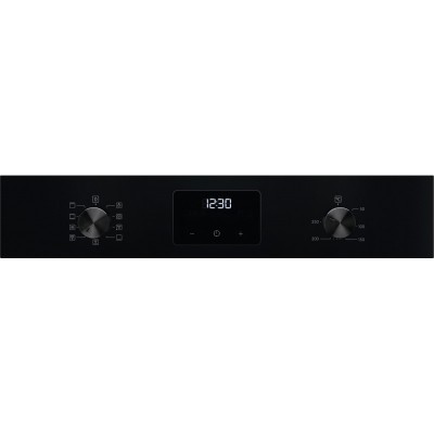 Духова шафа Electrolux електрична, 65л, A, дисплей, конвекція, телескопічні напрямні, чорний