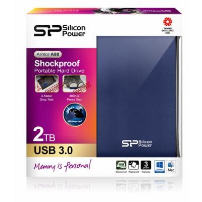 Внешний жесткий диск 2.5" 2TB Silicon Power (SP020TBPHDA80S3B)