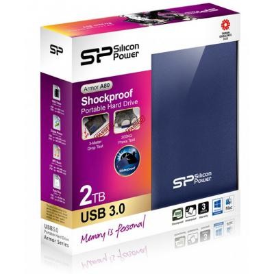 Внешний жесткий диск 2.5" 2TB Silicon Power (SP020TBPHDA80S3B)