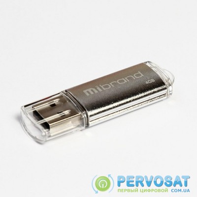 USB флеш накопитель Mibrand 4GB Cougar Silver USB 2.0 (MI2.0/CU4P1S)