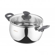 Каструля зі скляною кришкою Ardesto Gemini Cremona, 5л, нержавіюча сталь, бакеліт Каструля зі скляною кришкою Ardesto Gemini Cremona, 5л, нержавіюча сталь, бакеліт