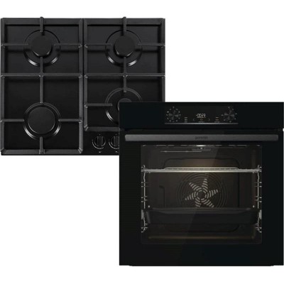 Комплект Gorenje (духовка електрична BO6735E05B + поверхня газова G641EB), 743547, чорн