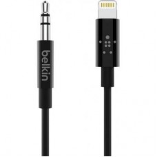Кабель мультимедійний 3.5 mm Audio Cable to Lightning MFI, 0.9m, Black Belkin (AV10172BT03-BLK) Кабель мультимедійний 3.5 mm Audio Cable to Lightning MFI, 0.9m, Black Belkin (AV10172BT03-BLK)
