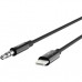 Кабель мультимедийный 3.5 mm Audio Cable to Lightning MFI, 0.9m, Black Belkin (AV10172BT03-BLK)