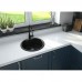Набір для кухні Deante Solis, гранітна мийка ZRS_2803 + зміш. BEN_262M, графіт-хром