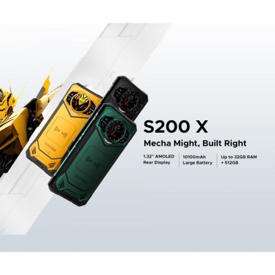 Смартфон Doogee S200X 5G 6.72" 12/512ГБ, 2SIM, 10100мА•год, чорний (з тепловізором)